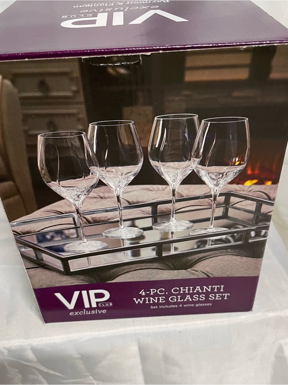 4-Piece Chianti Wine Glass Set - Clear